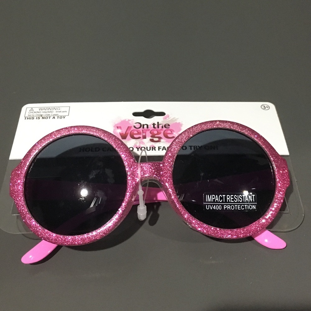 Pink glittery sunglasses